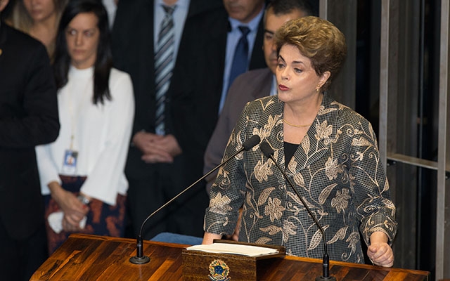 Confira a íntegra do discurso de Dilma em julgamento do impeachment no Senado