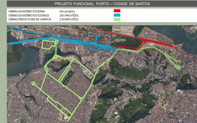 Governo do Estado anuncia contrato para obras na entrada de Santos