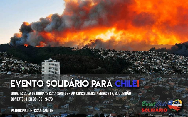 Comunidade Chilena da Baixada Santista promove evento em prol dos chilenos afetados pelo incêndio | Jornal da Orla