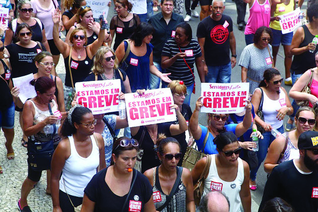Greve em Santos: Educação é o setor mais afetado nesta segunda-feira
