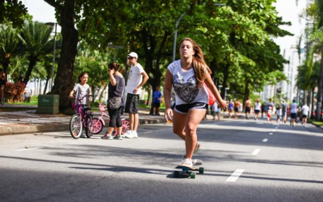 Avenida da praia será inteditada para o Domingo de Lazer