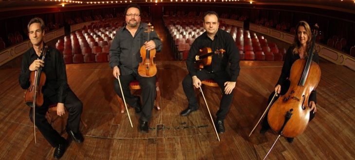Quarteto de Cordas toca clássicos de gênios da música nacional no Guarany