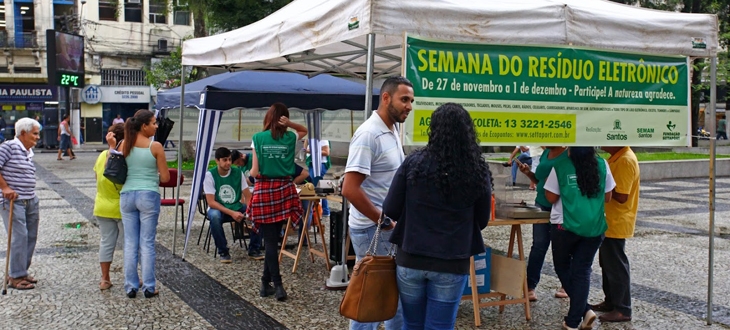 Santos tem mutirão de lixo eletrônico | Jornal da Orla