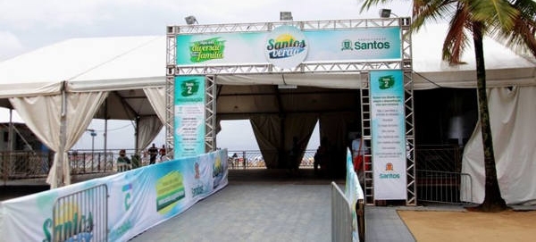 Tendas em Santos começam a funcionar no dia 31