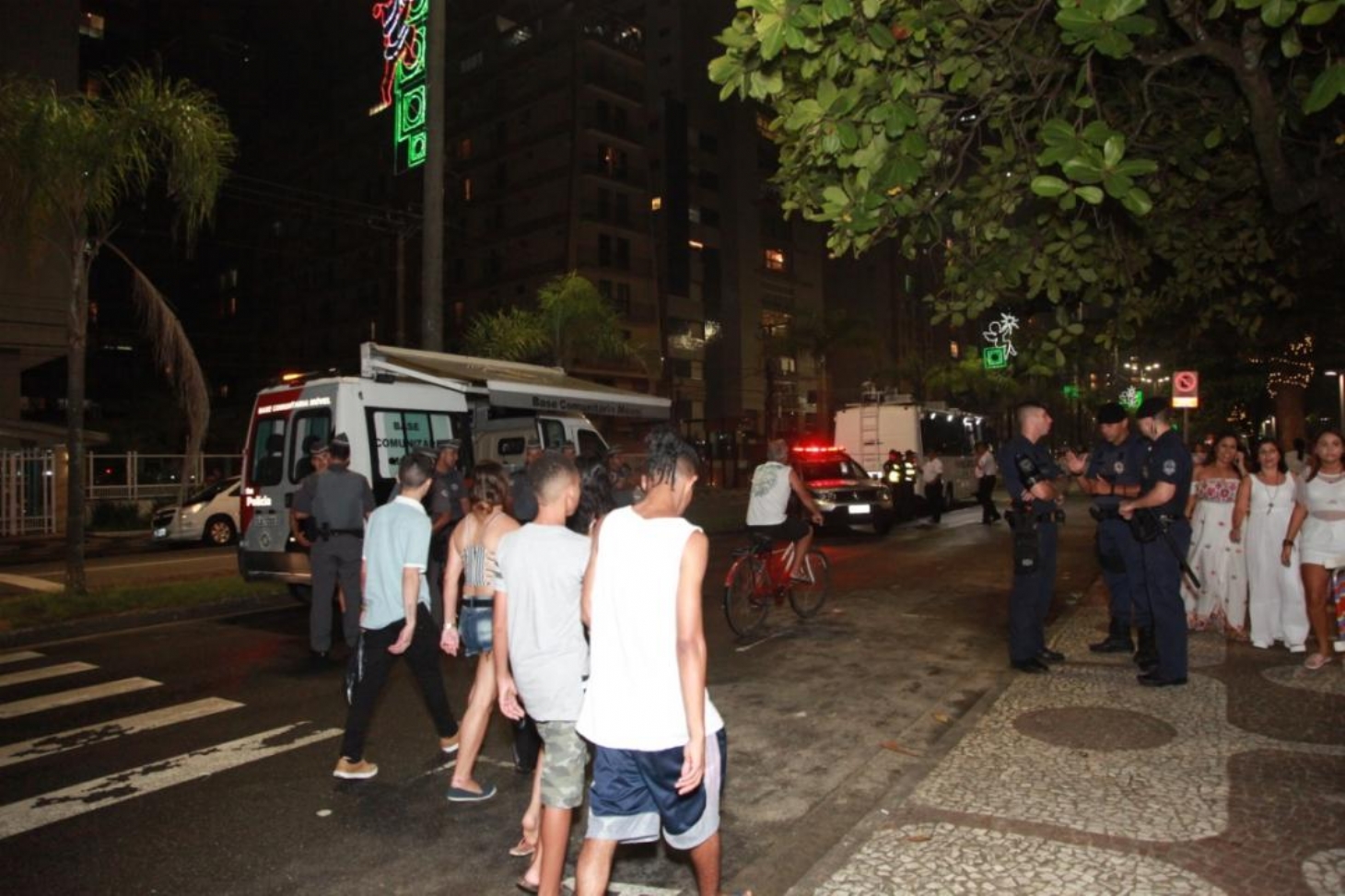 Réveillon em Santos: esquema de segurança envolve 500 policiais e guardas