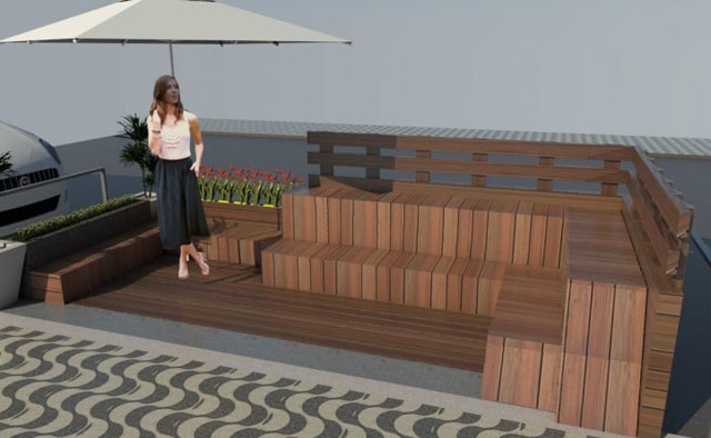 Gonzaga e Boqueirão vão ganhar os primeiros parklets