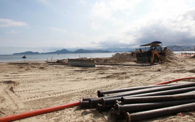 Construção de barreira na Ponta da Praia será concluída nesta semana