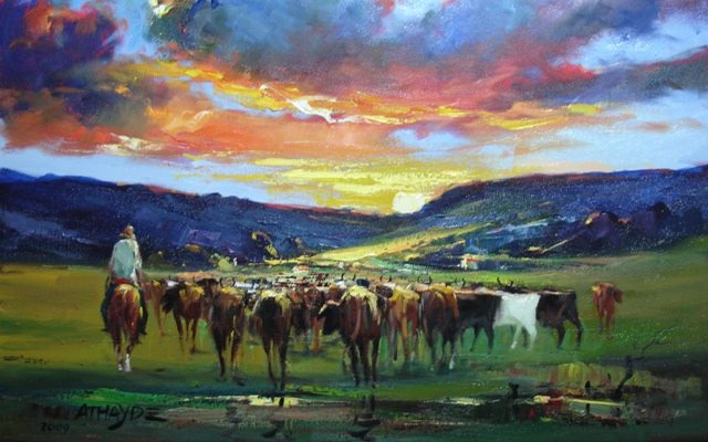 Exposição de pinturas em homenagem ao artista Athayde Lopes