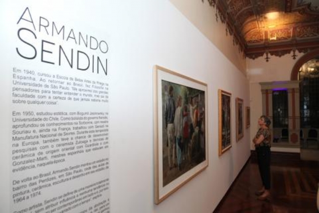 Obras de Armando Sendin na Pinacoteca