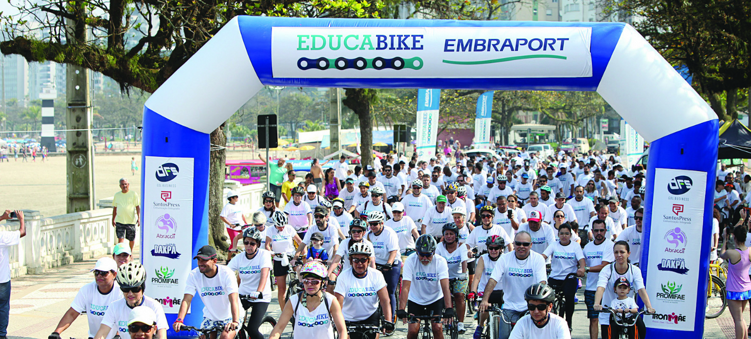 Domingo tem passeio ciclístico EducaBike em Santos | Jornal da Orla