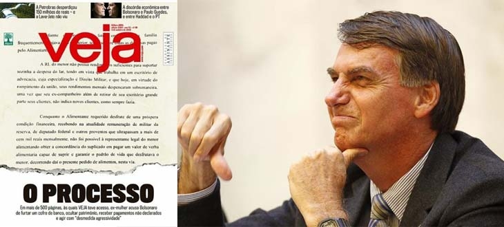 Veja acusa Jair Bolsonaro de furtar ex-esposa; candidato reage e vai à justiça contra publicação | Jornal da Orla