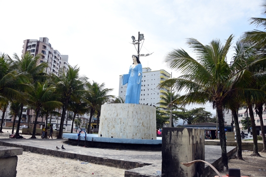 Praia Grande prepara estátua de Iemanjá para festejos | Jornal da Orla
