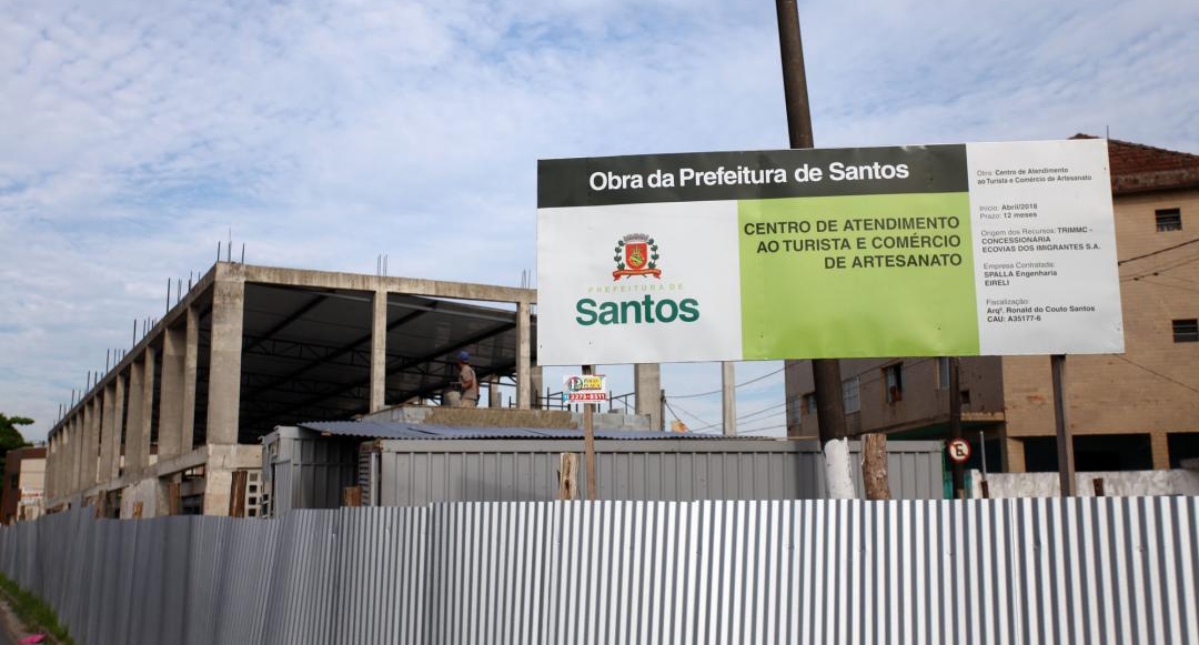 Centro de atendimento ao turista será entregue em Santos no próximo semestre