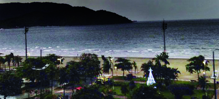 Madrugada em Santos teve a maré mais elevada do ano | Jornal da Orla