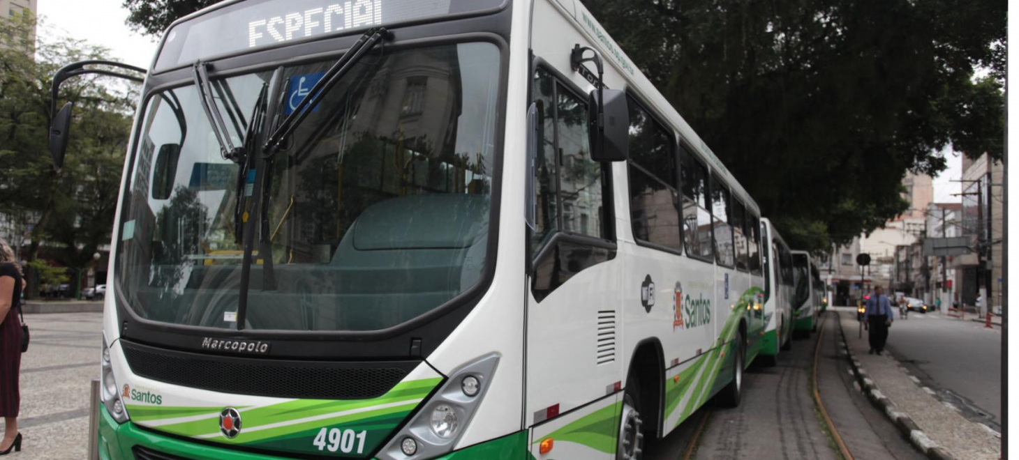 Santos atinge 90chr37 da frota de ônibus com ar-condicionado