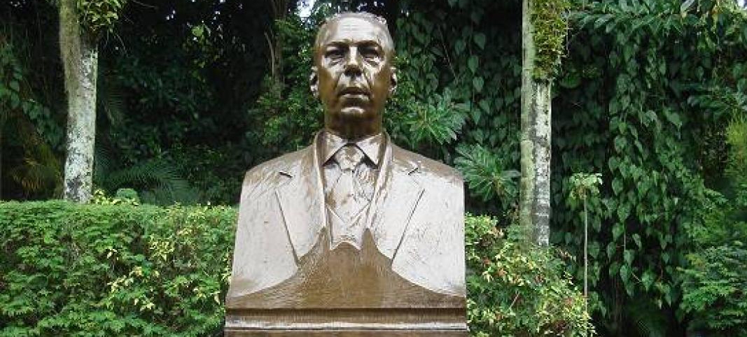 Projeto promove limpeza em busto no Orquidário