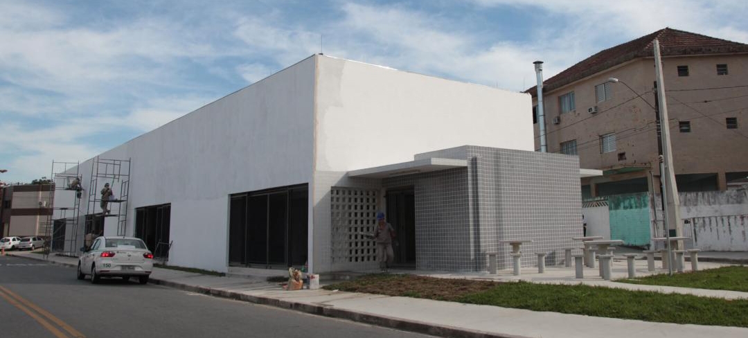Obra do Centro de Comércio da Zona Noroeste de Santos está na reta final