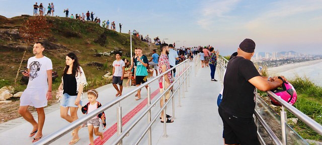 Mirante da Campina, em Guarujá, já recebeu cerca de 30 mil pessoas