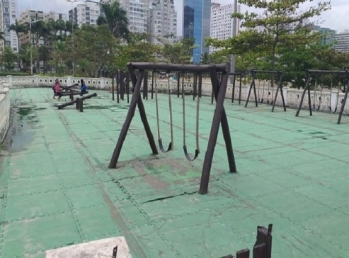 Após pedido de interdição, playground do Emissário em Santos será reformado | Jornal da Orla