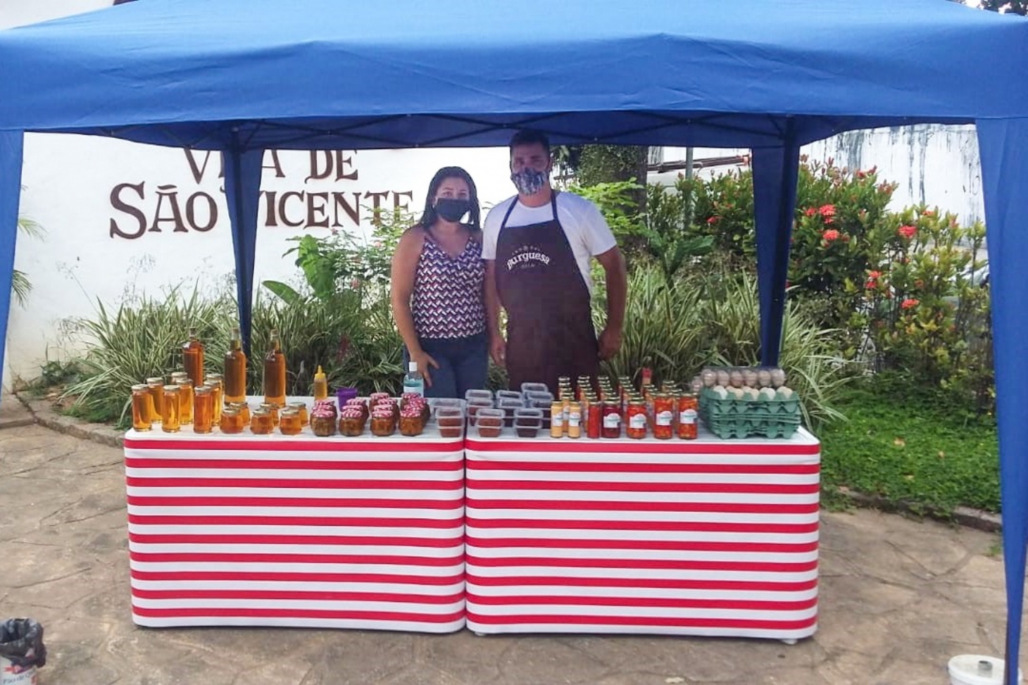 Mel natural e pimentas são destaques na Feira Orgânica de São Vicente