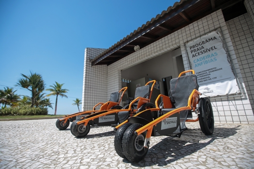 Praia Acessível é opção de lazer em Praia Grande