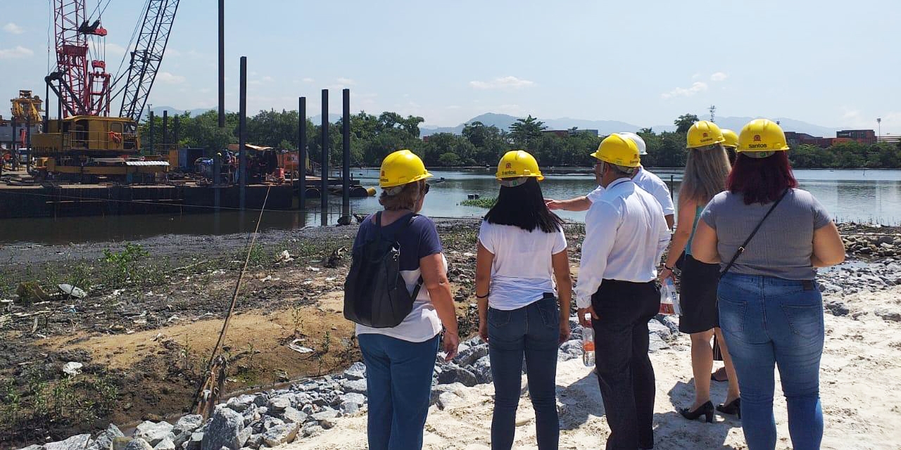 Advogados conhecem obras da entrada de Santos e esclarecem questões sociais e ambientais