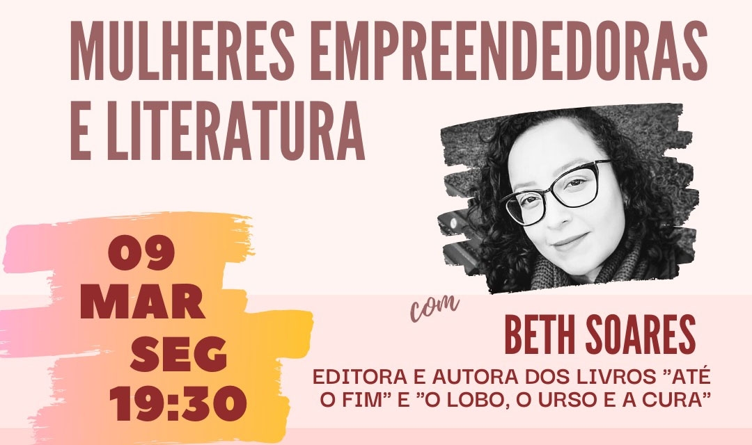 Escritora realiza bate-papo sobre empreendedorismo e literatura