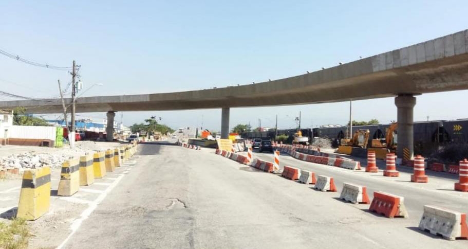 Viaduto na entrada de Santos pode ser contemplado sem interferências