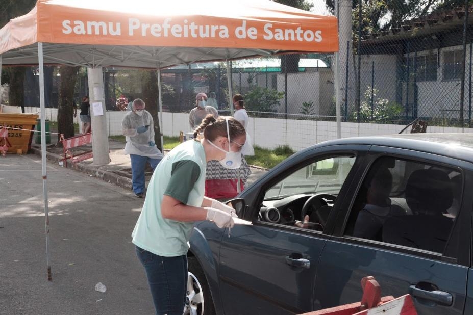 Drive thru de vacinação contra a gripe em Santos volta nesta quinta apenas para adultos