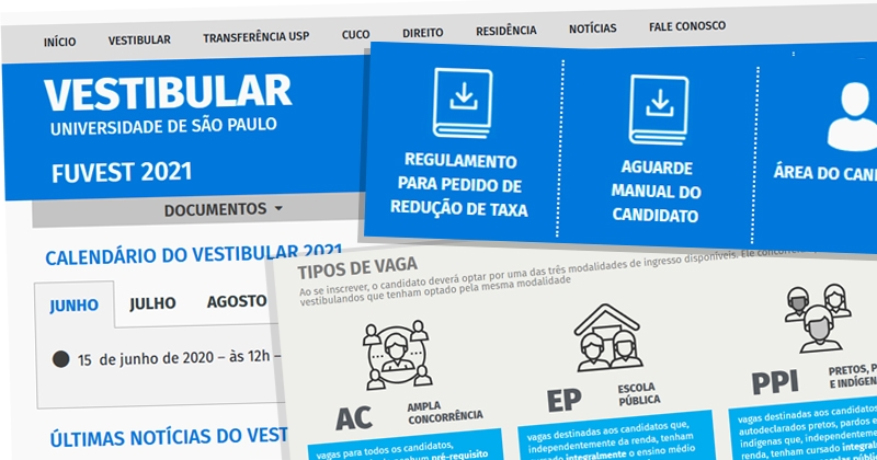 USP: Fuvest abre inscrições para isenção ou redução de taxa do Vestibular 2021