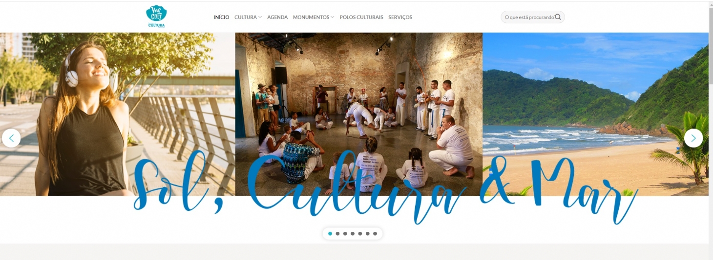 Guarujá inaugura o site VivaCult