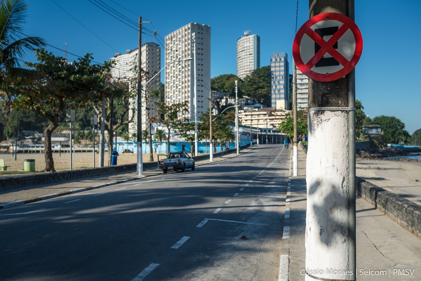 Ilha Porchat tem área de estacionamento proibido