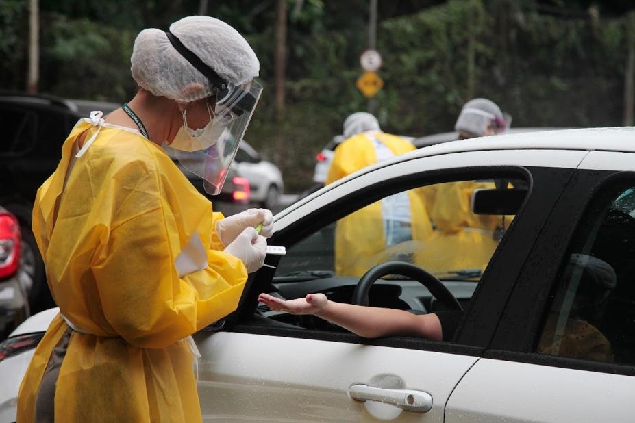 Santos já realizou mais de 40 mil testes de covid-19