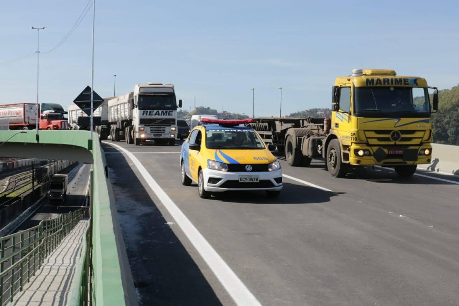 Liberado ao trânsito mais um viaduto da Nova Entrada de Santos
