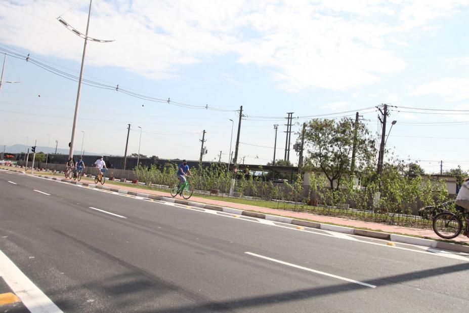 Nova ciclovia em Santos está 90chr37 executada | Jornal da Orla