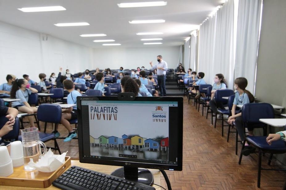 Projeto Parque Palafitas é apresentado a alunos de escola de Santos | Jornal da Orla