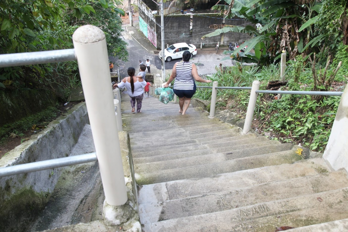 Passarela no Morro do Marapé, em Santos, será reformada a partir de junho