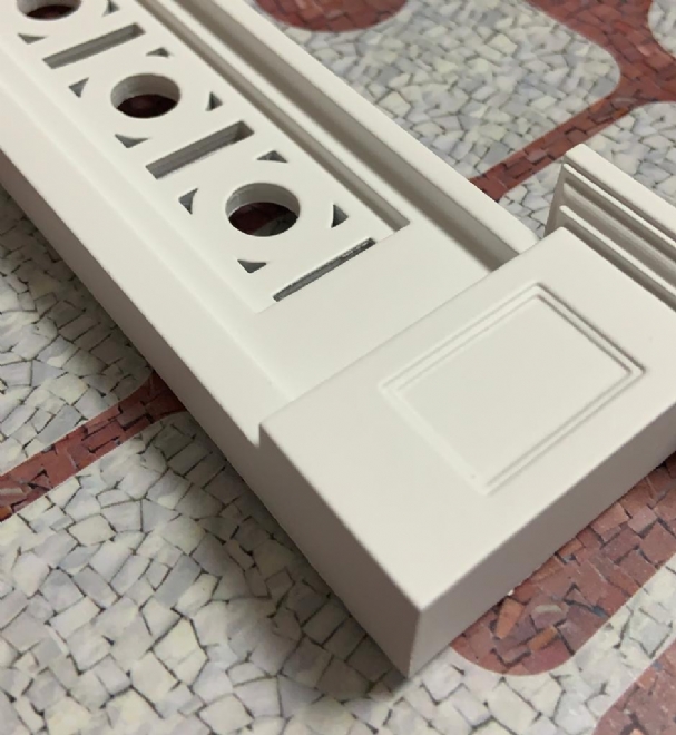 Miniatura de muretas homenageia a orla santista