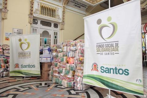 Fundo Social de Santos recebe doação de 1,3 toneladas de alimentos | Jornal da Orla