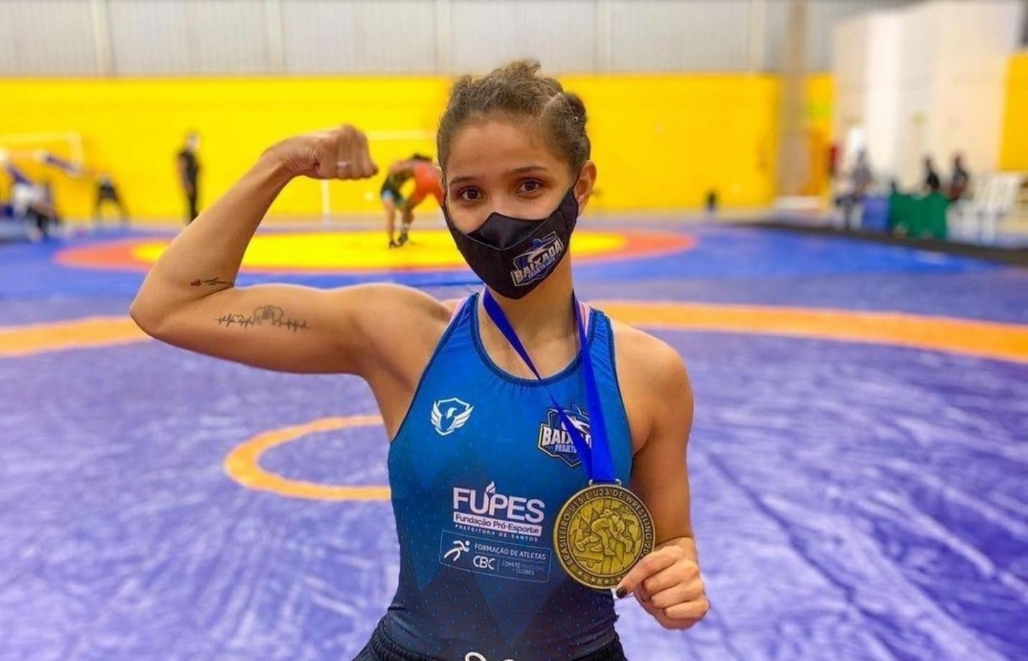 Atleta de luta olímpica de Santos é campeã brasileira e garante vaga no Mundial | Jornal da Orla