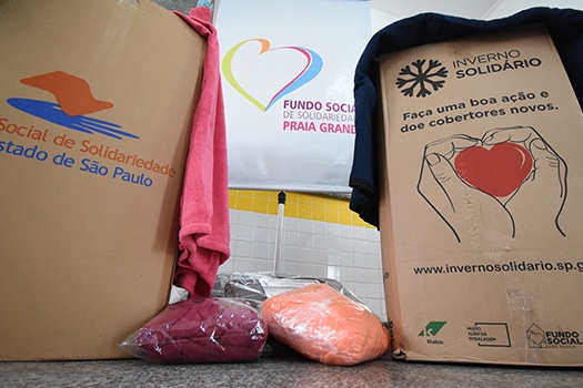 Fundo Social de Praia Grande recebe 200 cobertores do Estado | Jornal da Orla