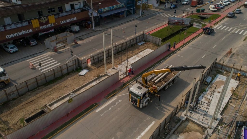 Avançam as obras do Portal de Bertioga