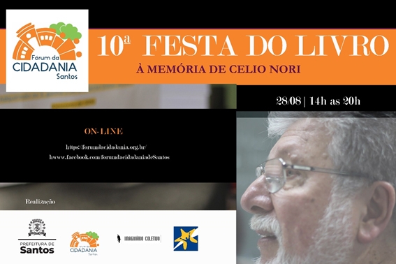 10ª Festa do Livro de Santos terá edição online neste sábado | Jornal da Orla