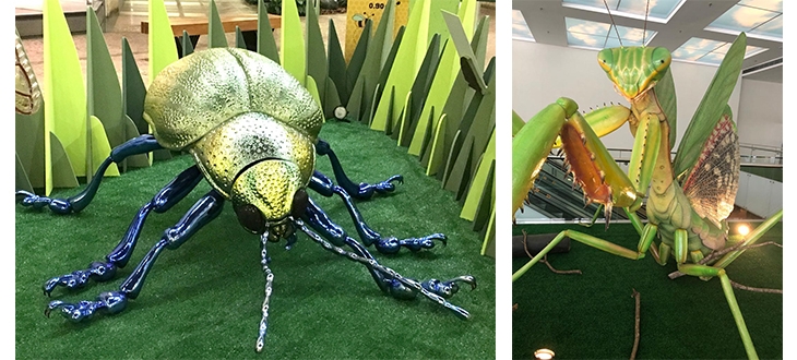 Exposição apresenta esculturas gigantes de insetos e aracnídeos em Santos | Jornal da Orla