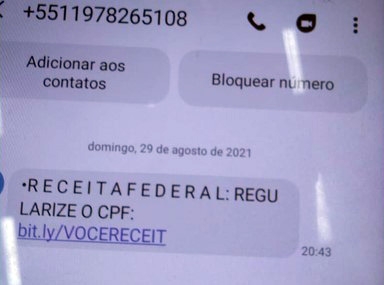 Receita Federal alerta para golpe sobre regularização do CPF por mensagem de texto | Jornal da Orla