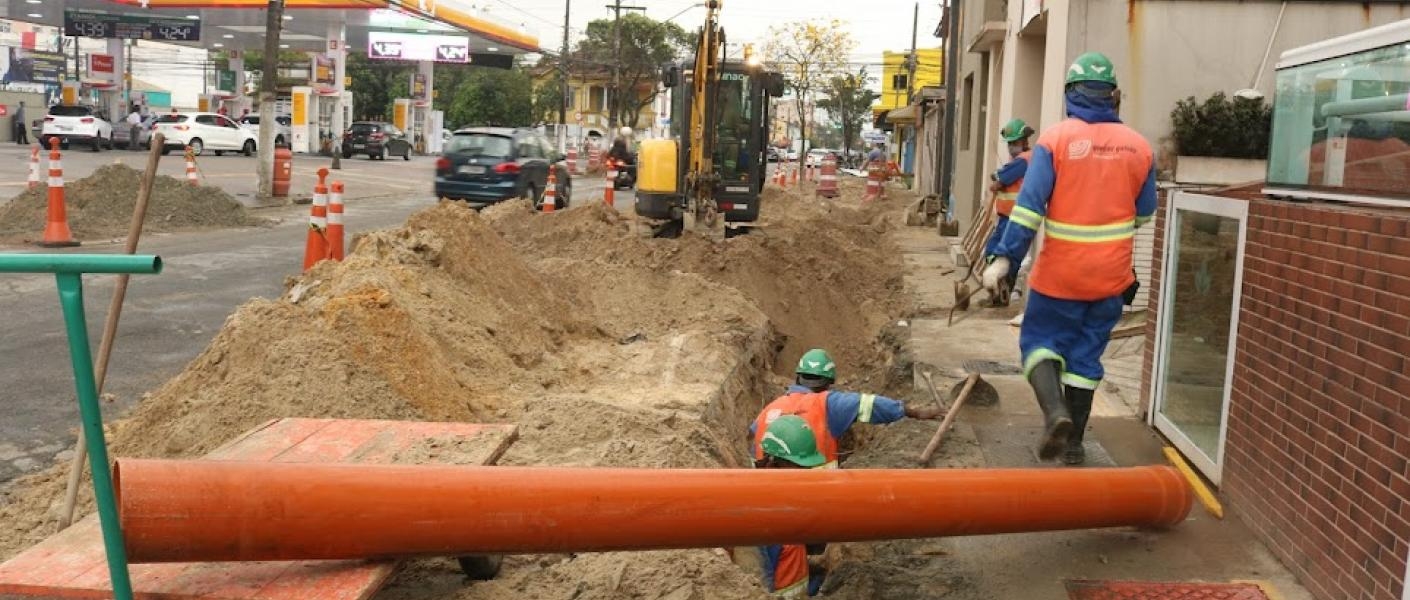 Obras da segunda fase do VLT avançam em Santos